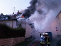 Feuer 3 Reihenhaus komplett ausgebrannt Koeln Poll Auf der Bitzen P029